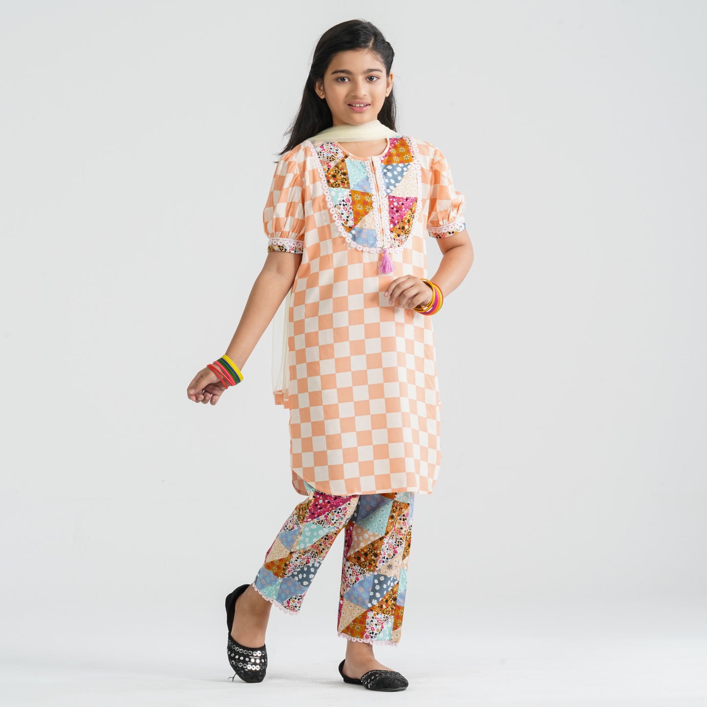 Girl’s Cotton Three Piece Set