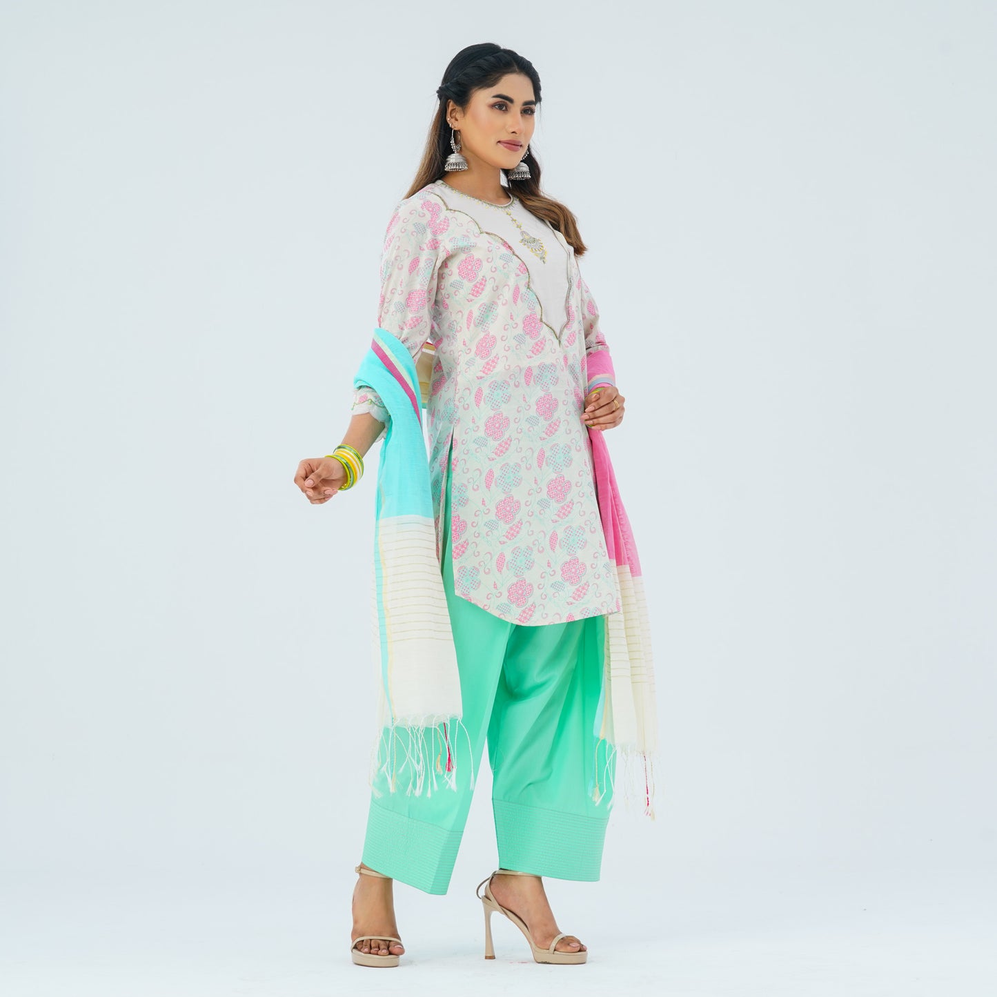 Women's Cotton Three Piece Set