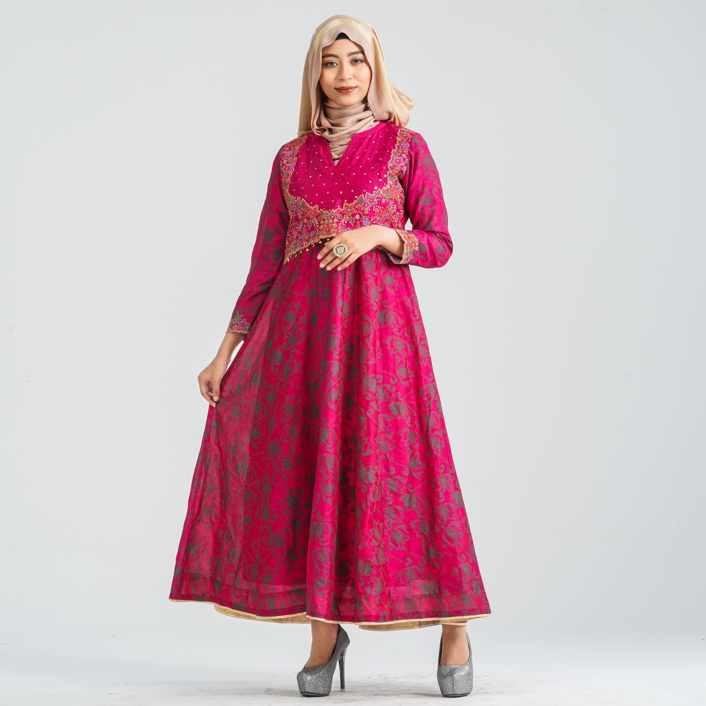Women's Silk Georgette Gown