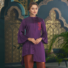Load image into Gallery viewer, ETHNIC TUNIC-PURPLE
