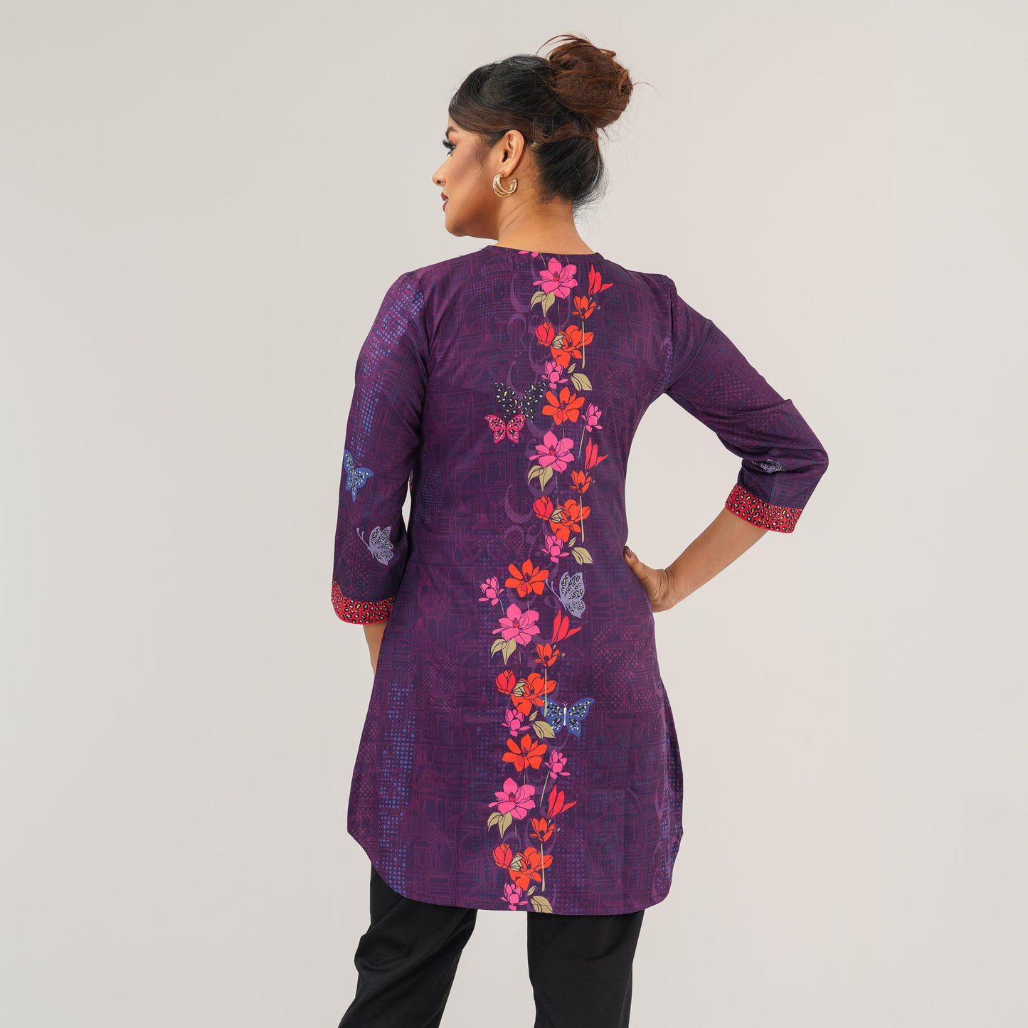 Womens Ethnic Violet Tunic
