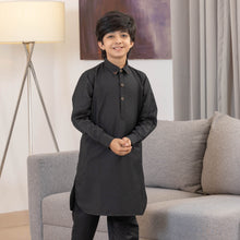 Load image into Gallery viewer, BOYS EMBROIDERY KABLI-BLACK
