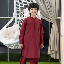 Load image into Gallery viewer, BOYS EMBROIDERY KABLI-MAROON
