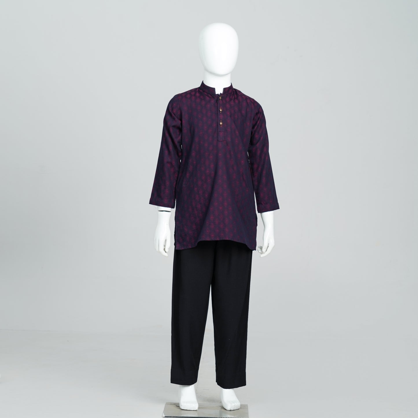 Boys Purple Basic Panjabi