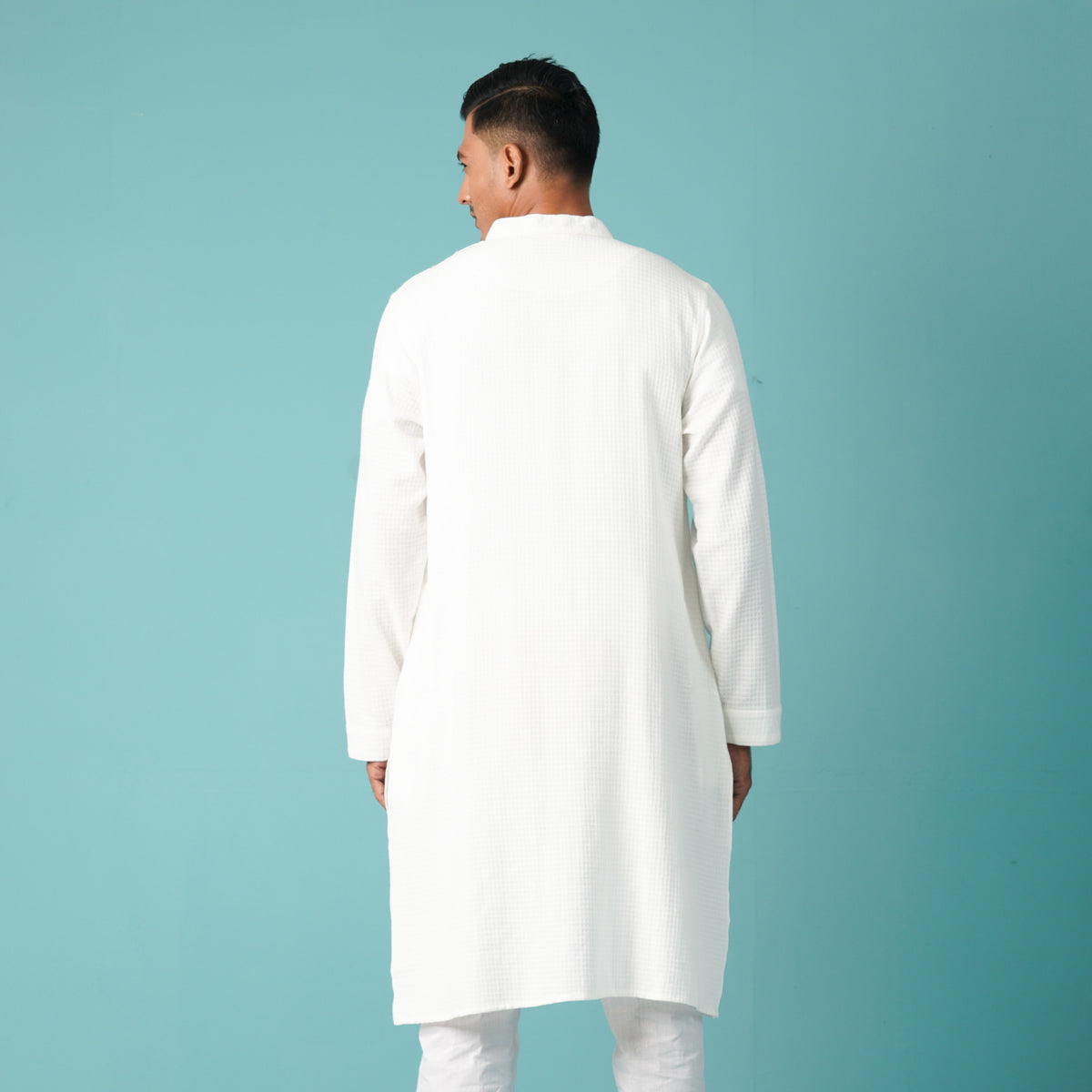 Mens Basic Panjabi-White