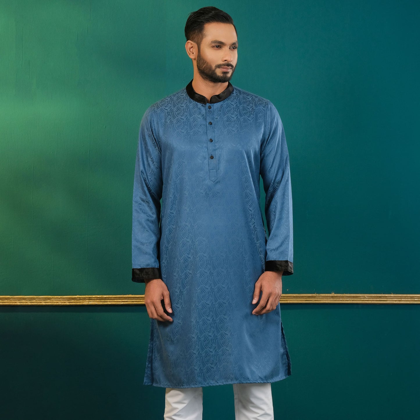 Men’s Teal Basic Panjabi