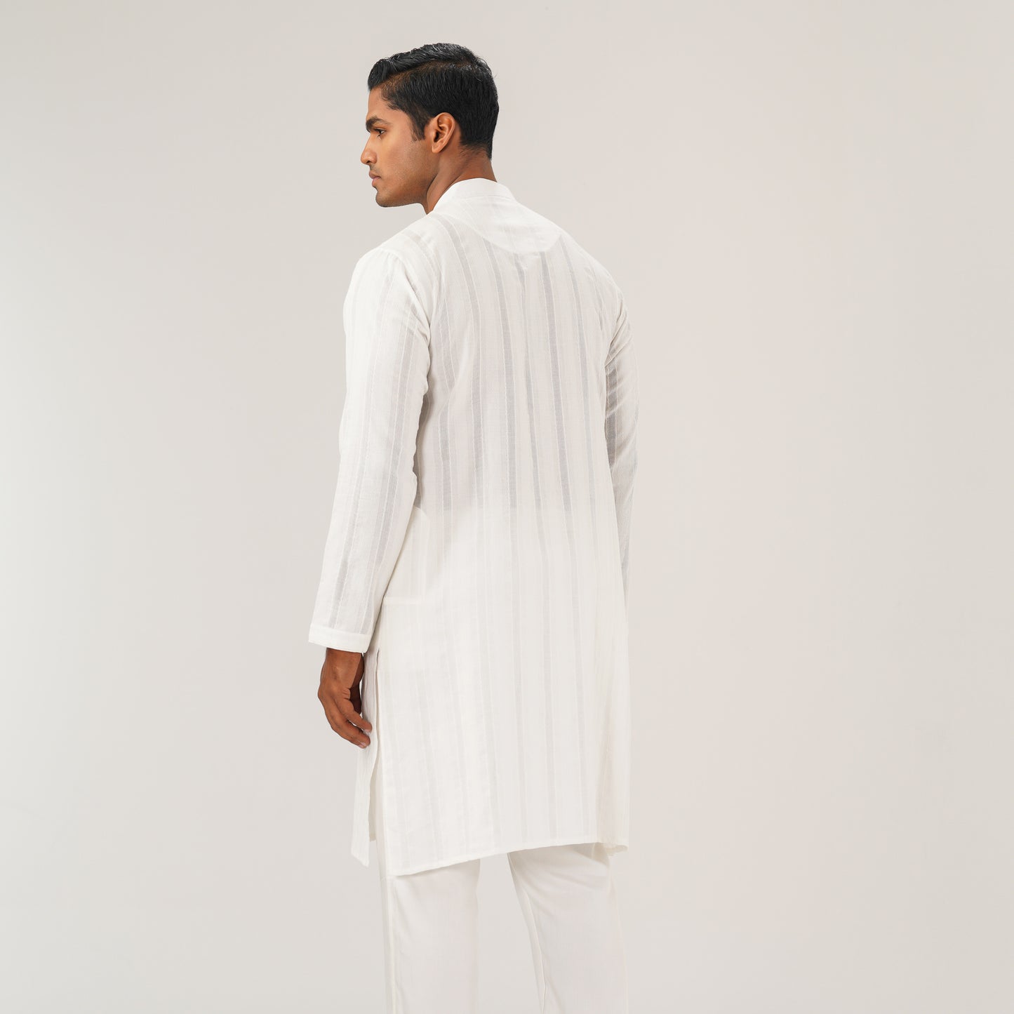 Mens Basic White Panjabi