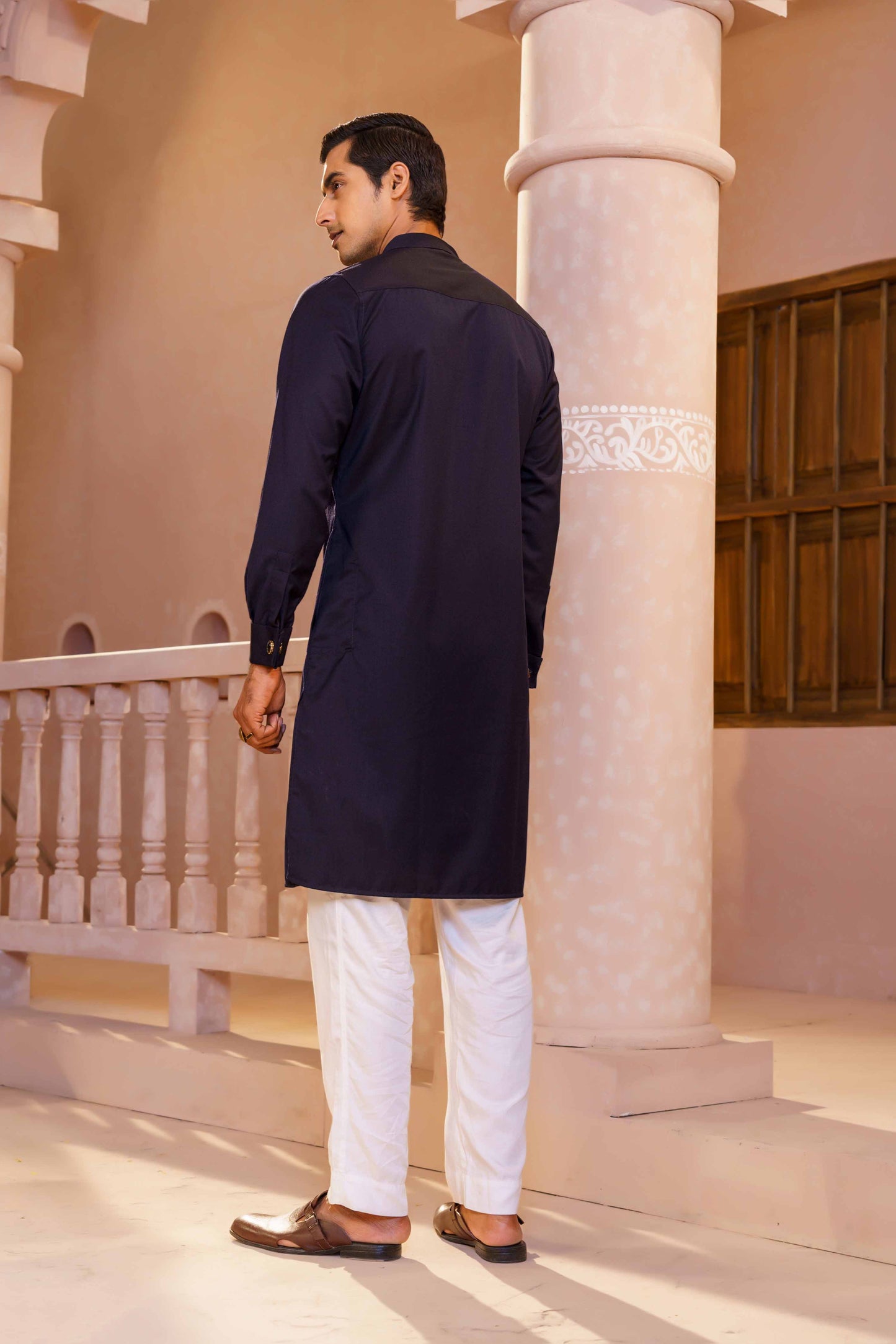 MENS PREMIUM PANJABI- BLACK