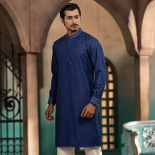 Load image into Gallery viewer, MENS PREMIUM PANJABI-New Blue
