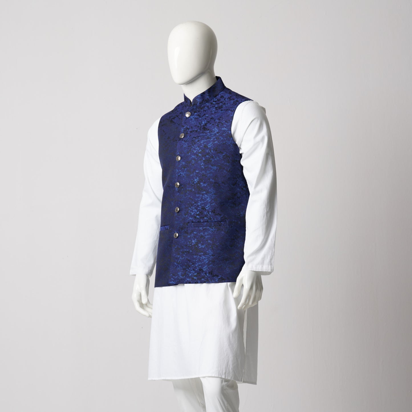 Mens Vest-Blue Black