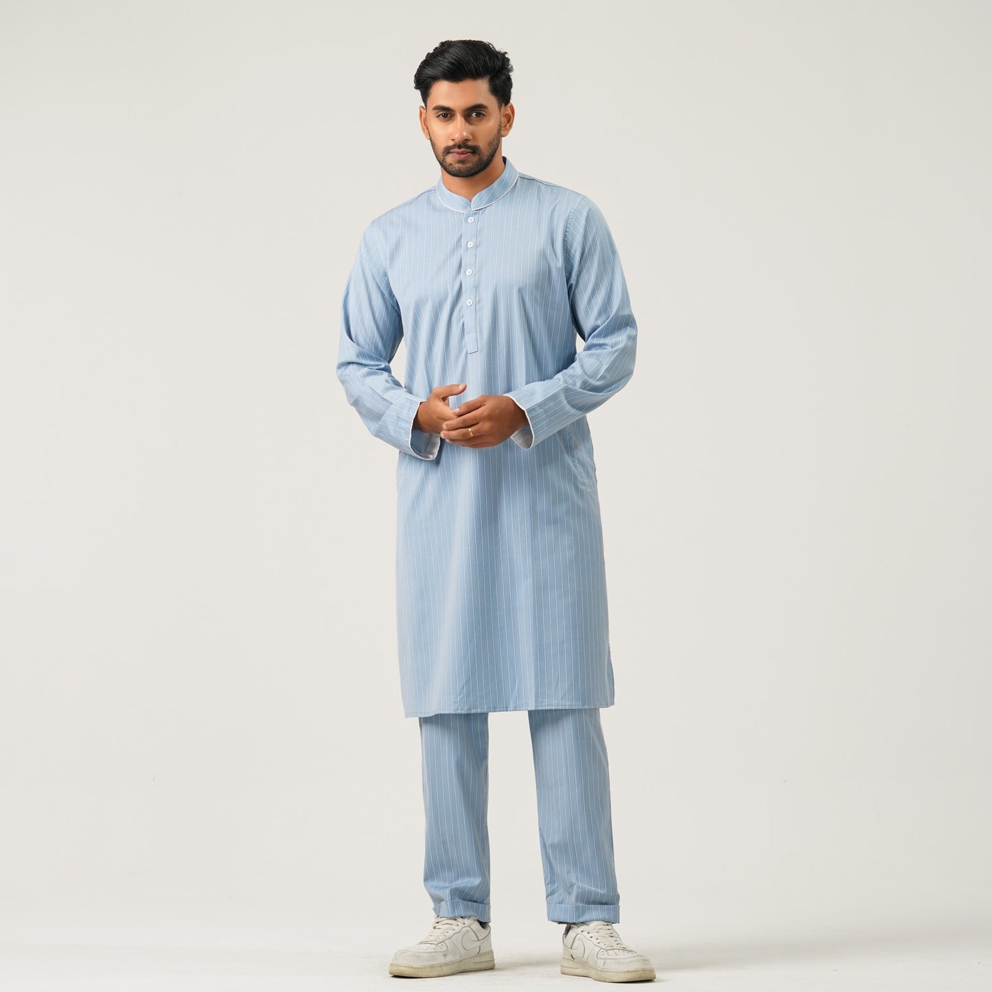 Mens Sky Blue Two Piece Set