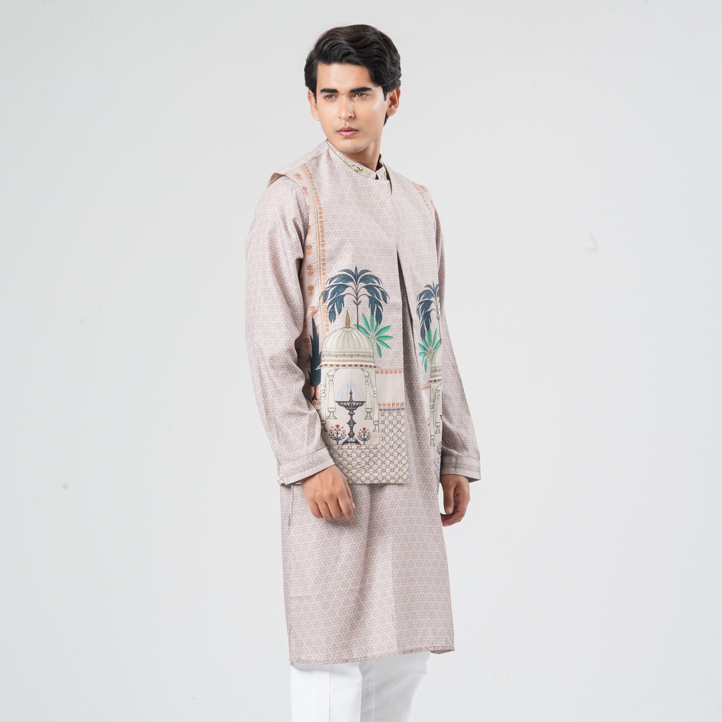 Men's Blended Cotton Two Piece Set