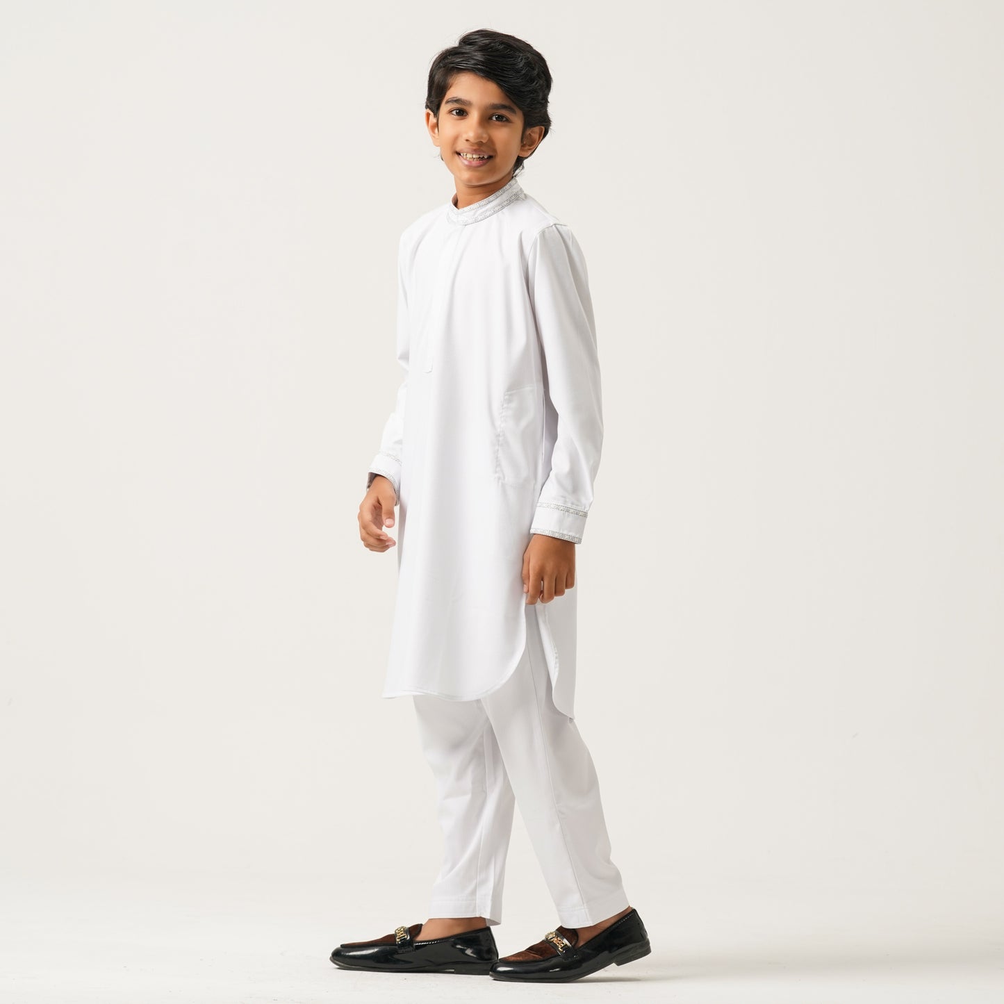 Boys White Kabli