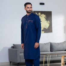 Load image into Gallery viewer, MENS EMBROIDERY KABLI-NAVY
