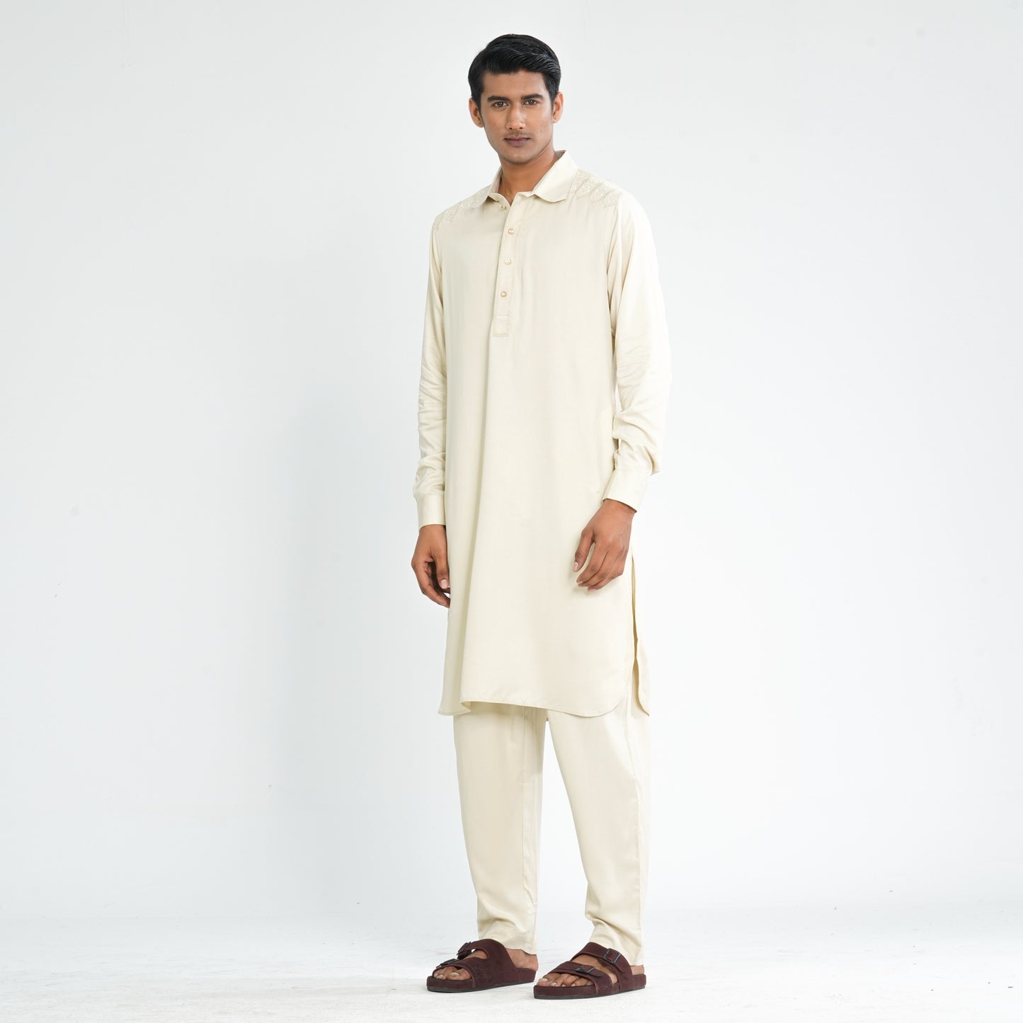 Men's Linen Kabli Set