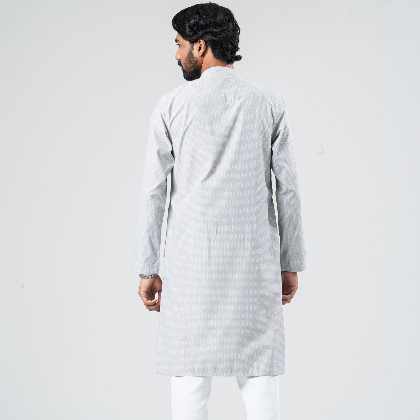 Men's Navy Shirting Panjabi