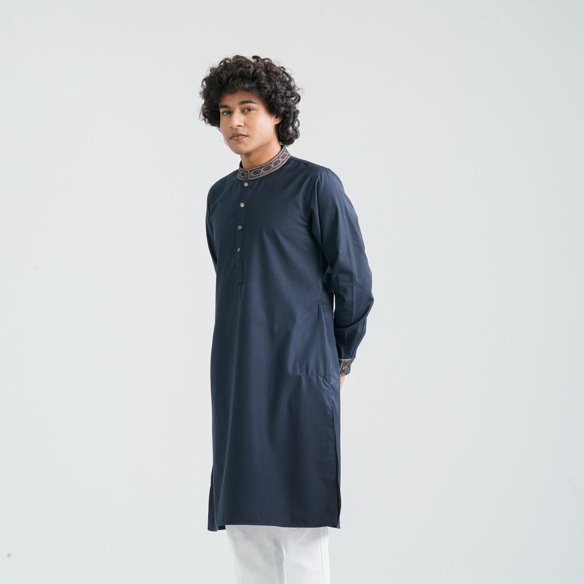 Mens Panjabi=WHITE