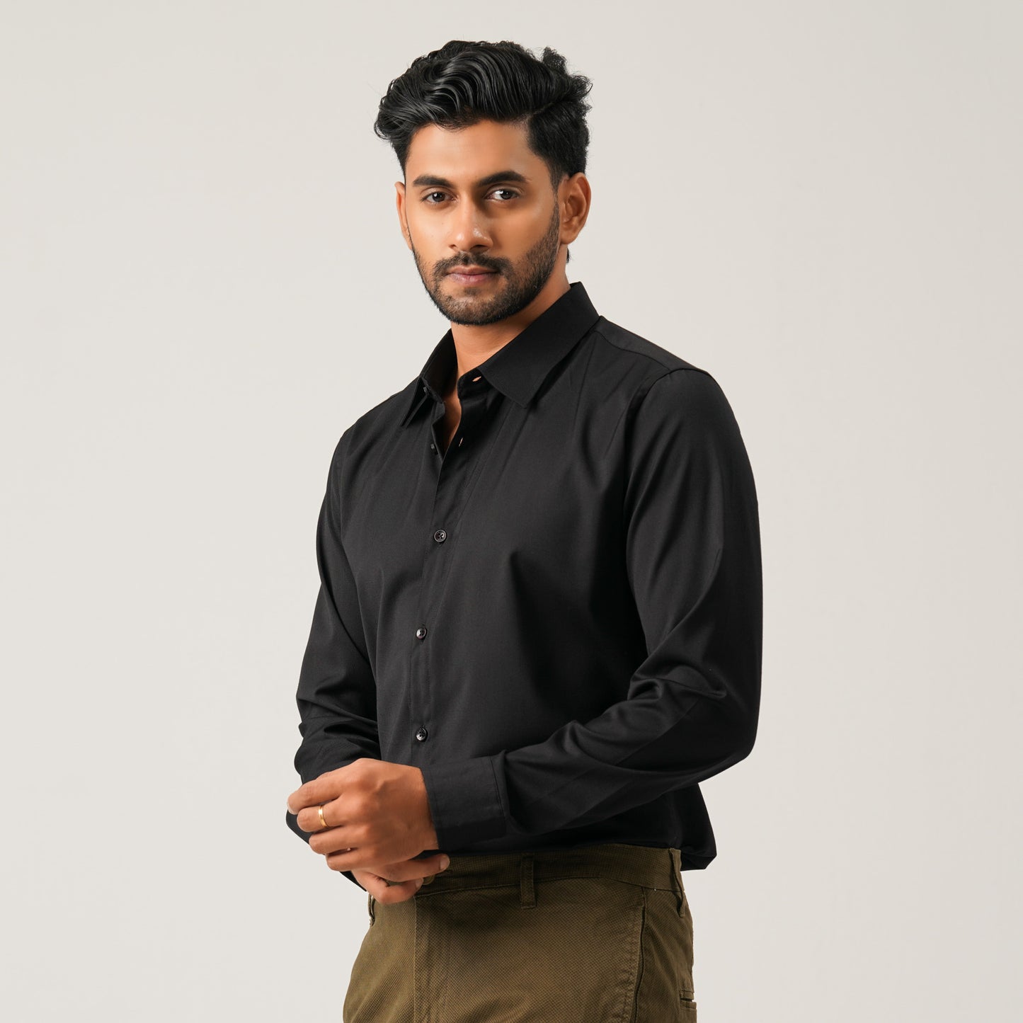 Mens Black Shirt