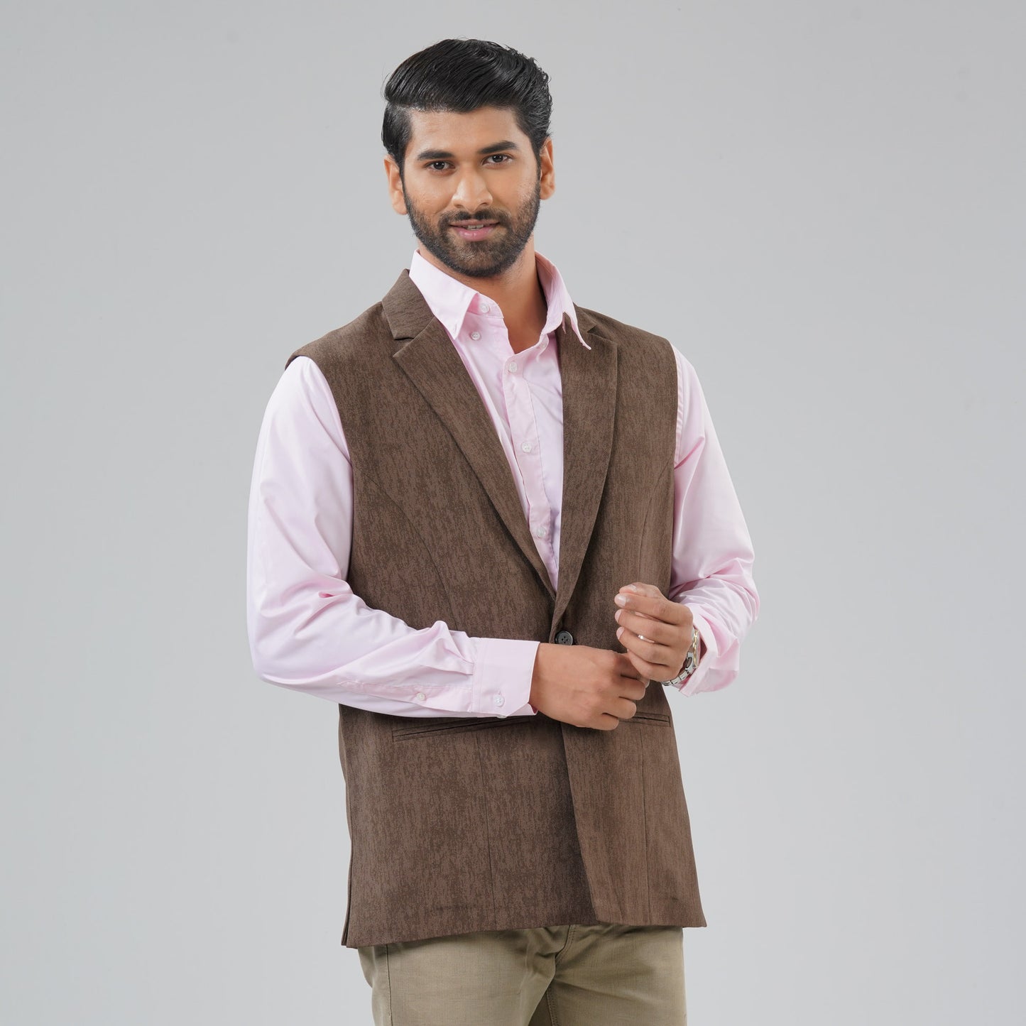 Mens Mocha Vest