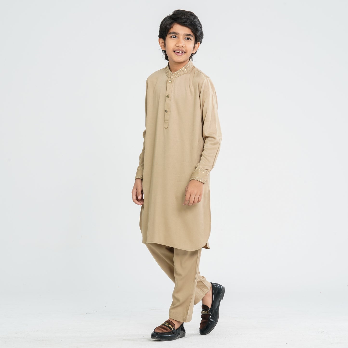 Boy's Blended Suiting Kabli Set