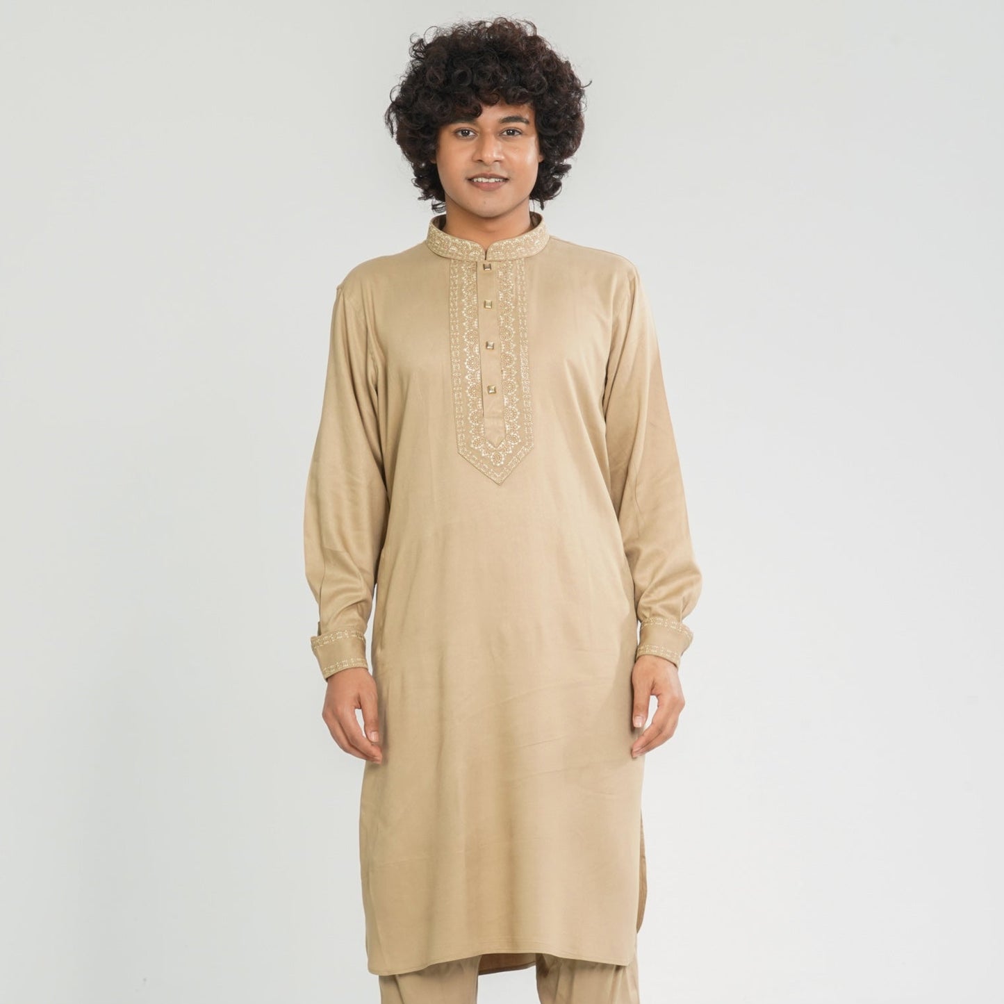 Men’s Bronze Embroidered Kabli