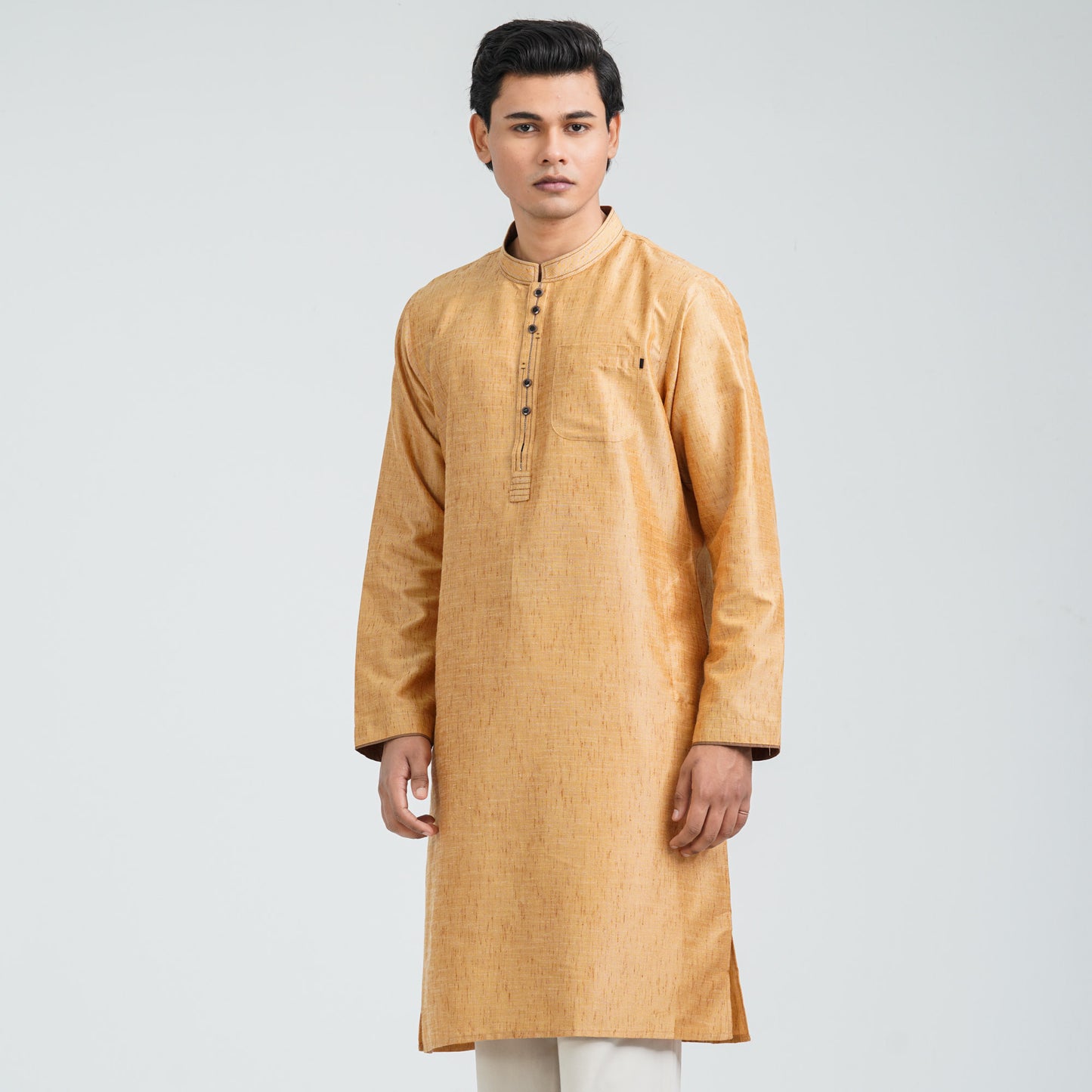 Men’s Brown Basic Panjabi