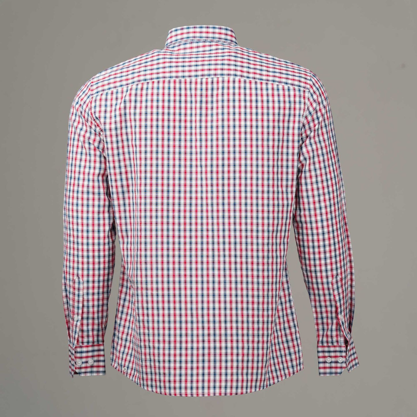 Mens Red Check Formal Shirt