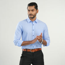 Load image into Gallery viewer, MENS FORMAL SHIRT-SKY BLUE STRIPE
