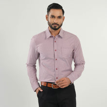 Load image into Gallery viewer, MENS FORMAL SHIRT-MAROON STRIPE
