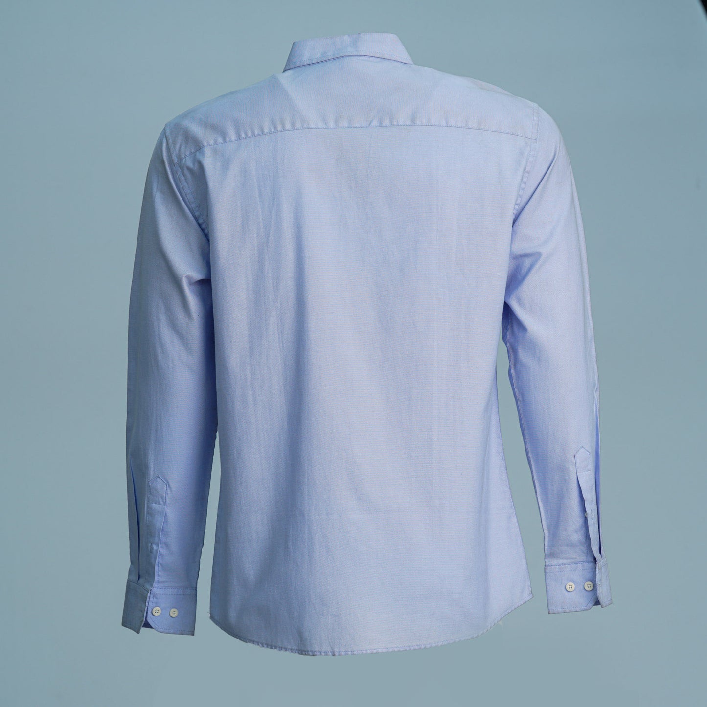 Mens Formal Blue Shirt