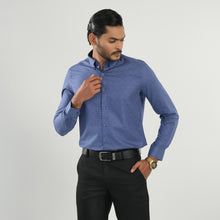 Load image into Gallery viewer, MENS FORMAL SHIRT-BLUE STRIPE
