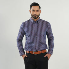Load image into Gallery viewer, MENS FORMAL SHIRT-PURPLE CHECK
