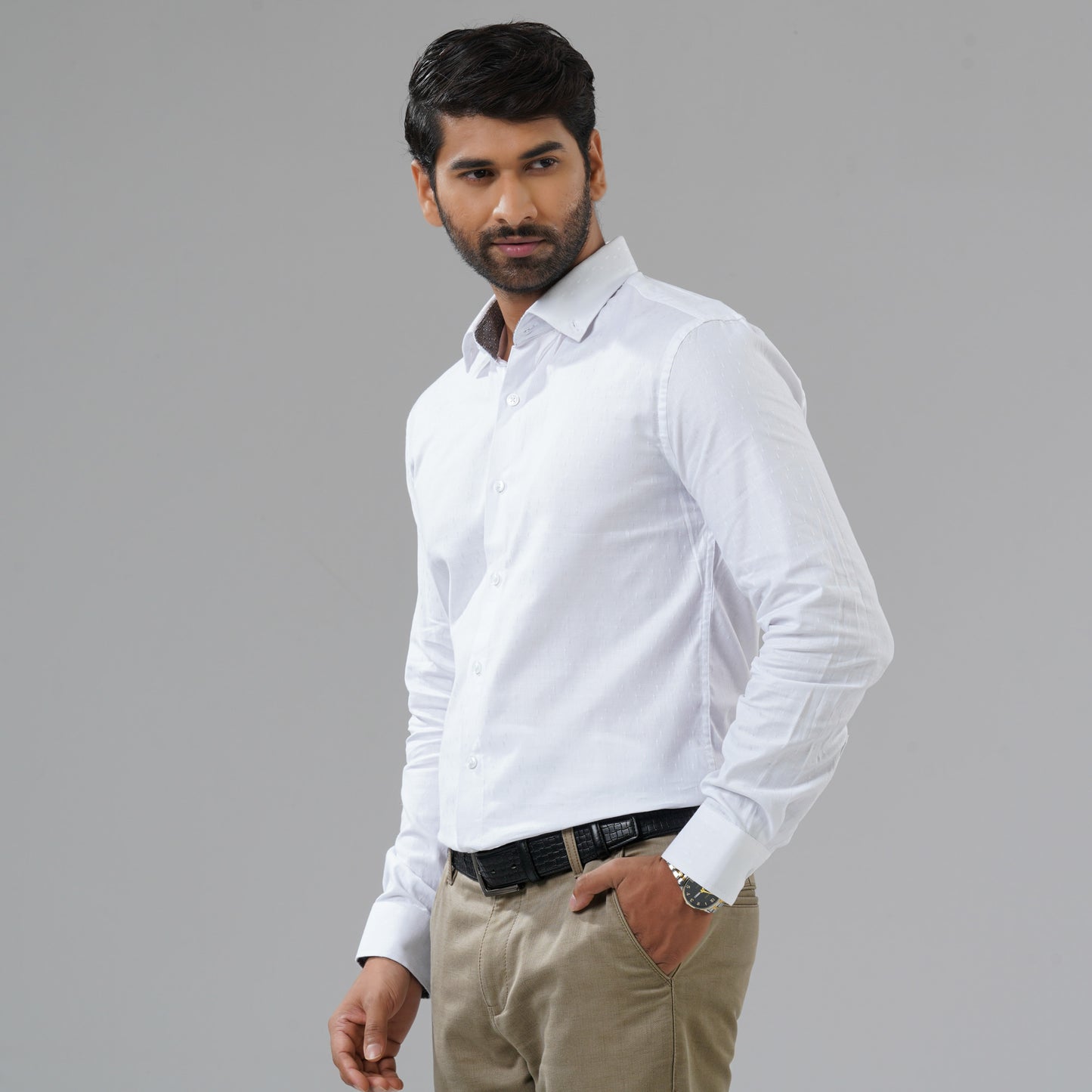 Mens White Formal Shirt