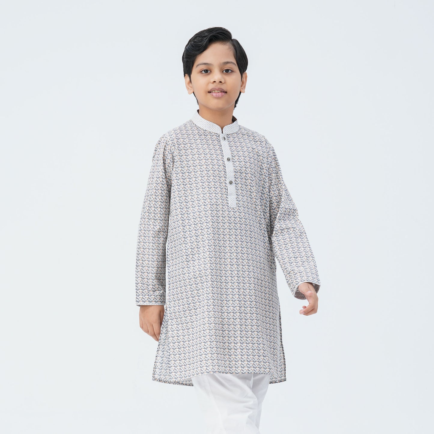 Boy's Ash Blended Panjabi