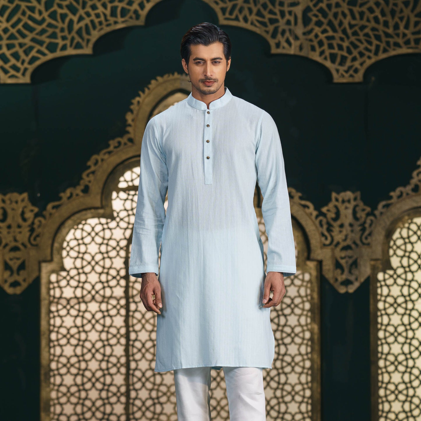 Men's White Panjabi