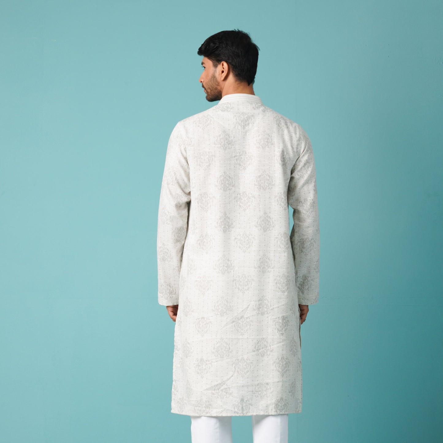 Mens Basic Panjabi-Ash