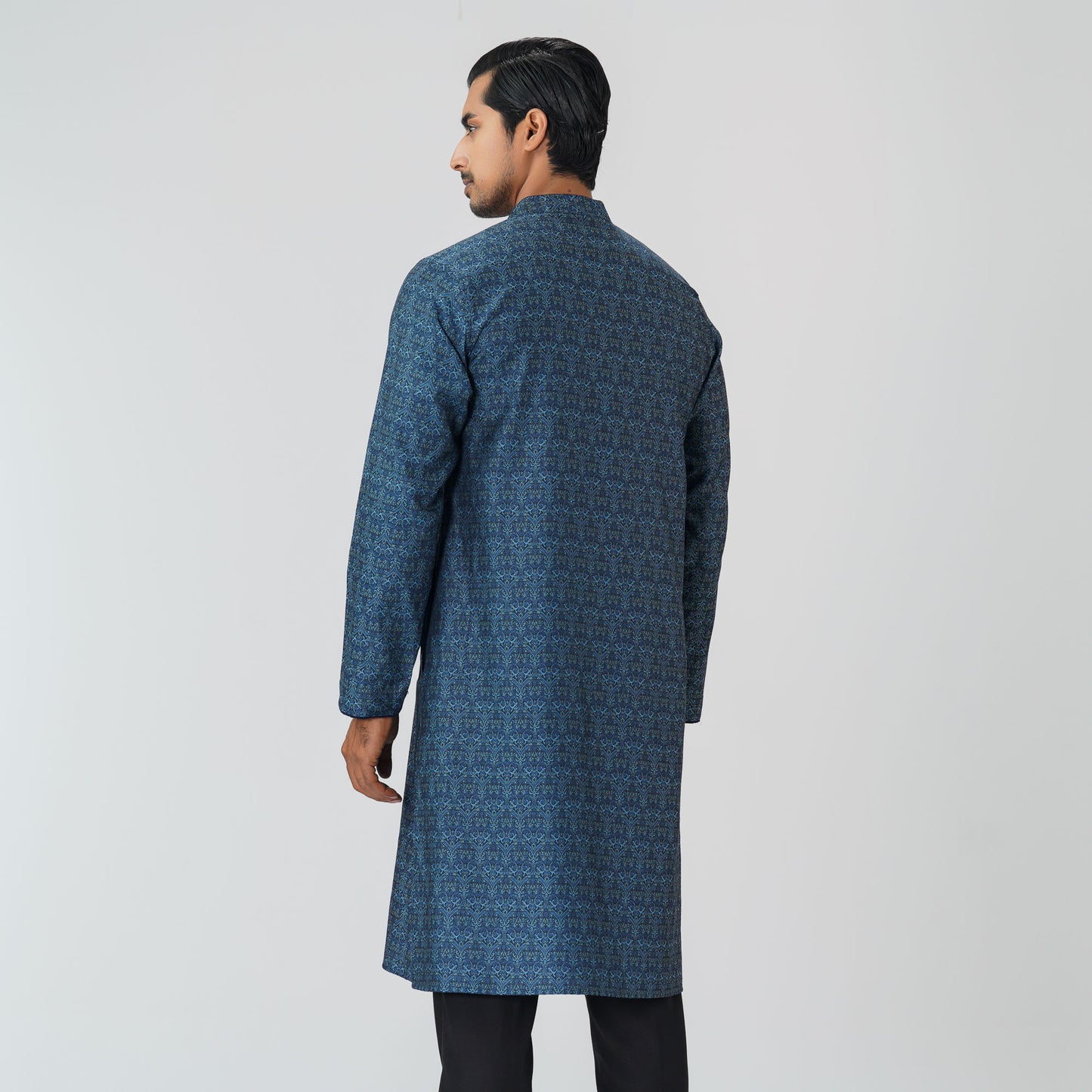 Mens Blue Basic Panjabi