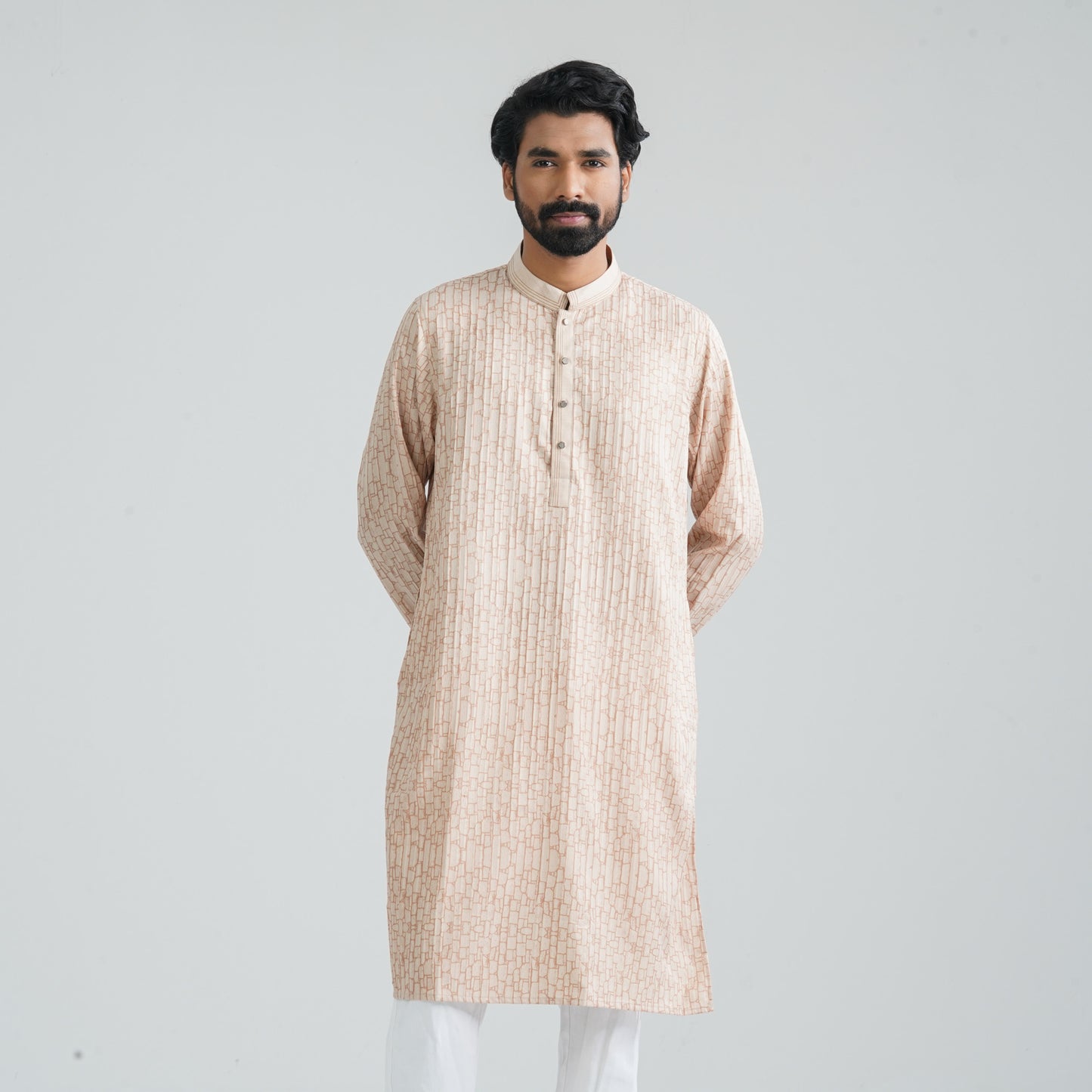 Men’s Beige Panjabi