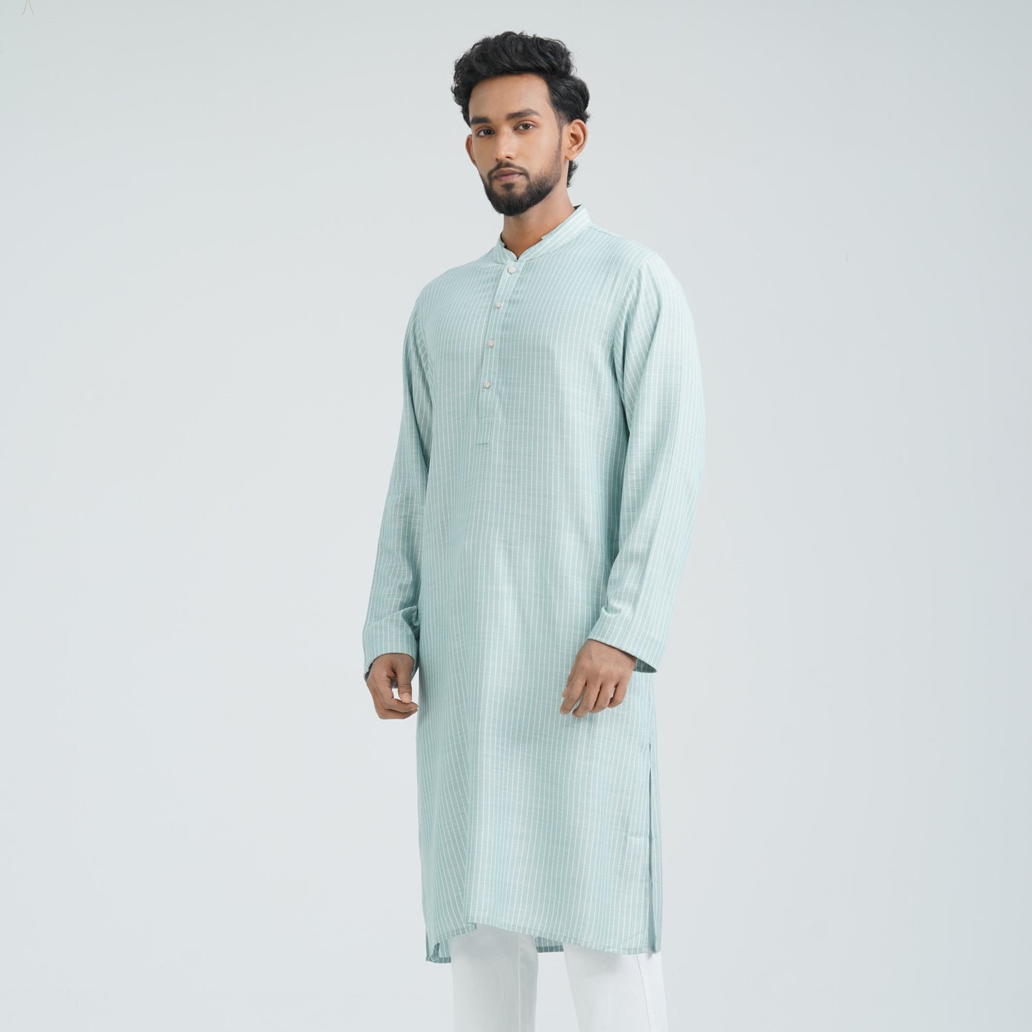 Men's Mint Cotton Basic Panjabi