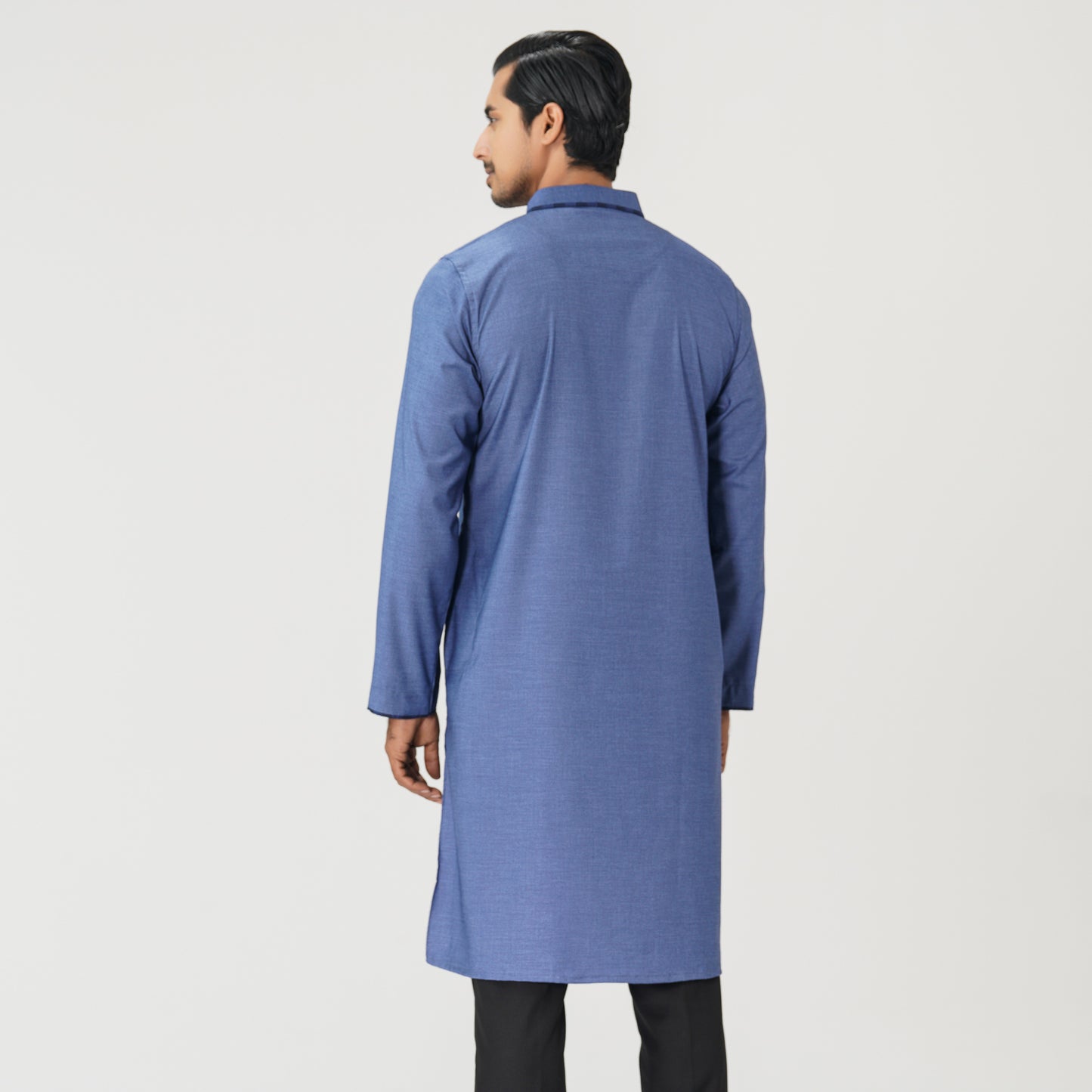 Mens Blue Embroidered Panjabi