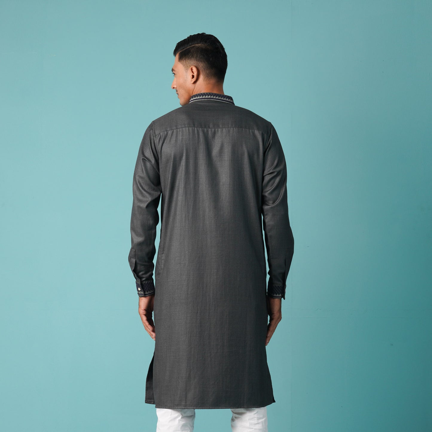 Mens Premium Panjabi-Ash