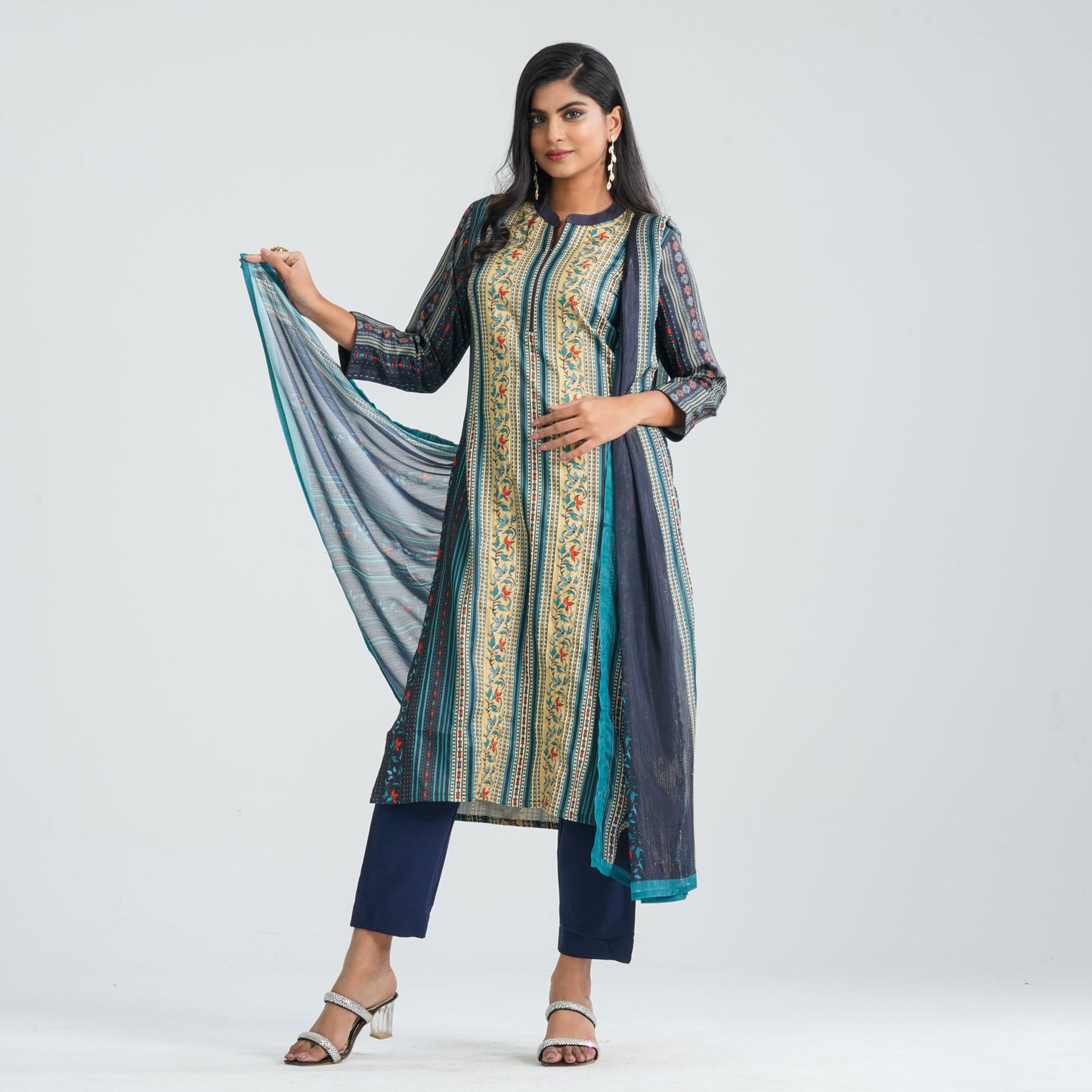 Women’s Navy Blue Three Piece Set