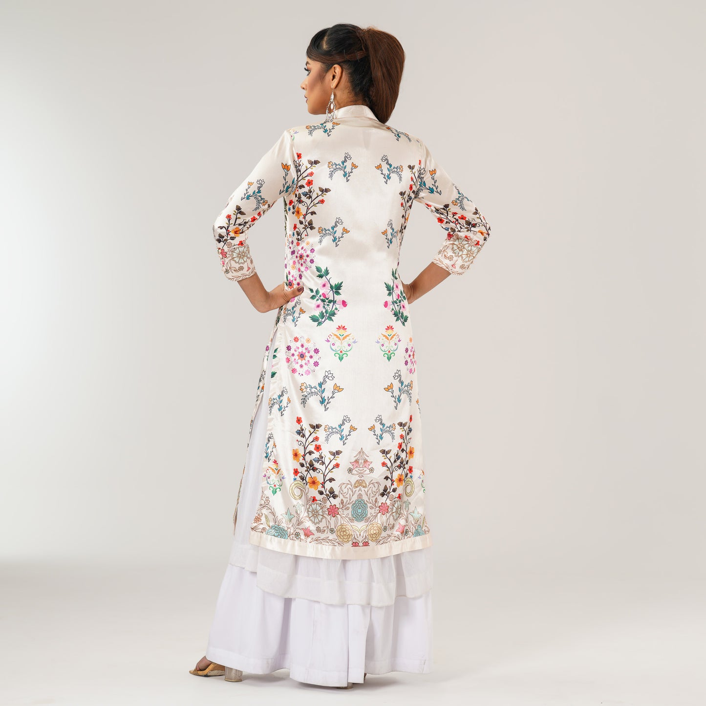 Womens Sherwani Cut Premium Three Piece