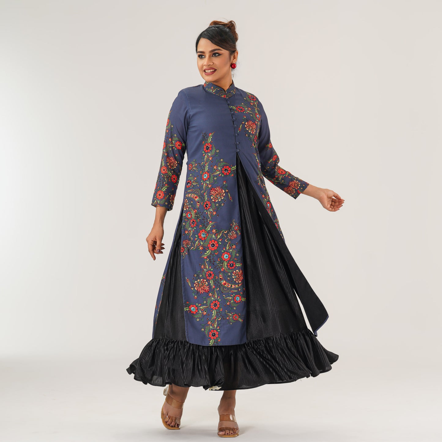 Womens Multicolor Gown