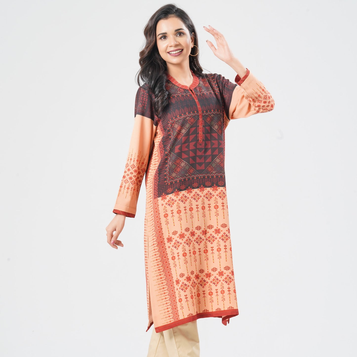 Women's Blended Silk Kurti