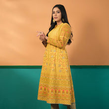 Load image into Gallery viewer, ETHNIC KURTI-YELLOW
