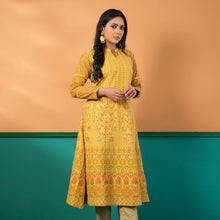 Load image into Gallery viewer, ETHNIC KURTI-YELLOW
