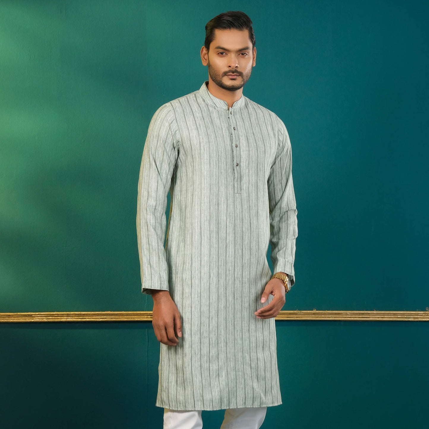 Men's Olive Basic Panjabi