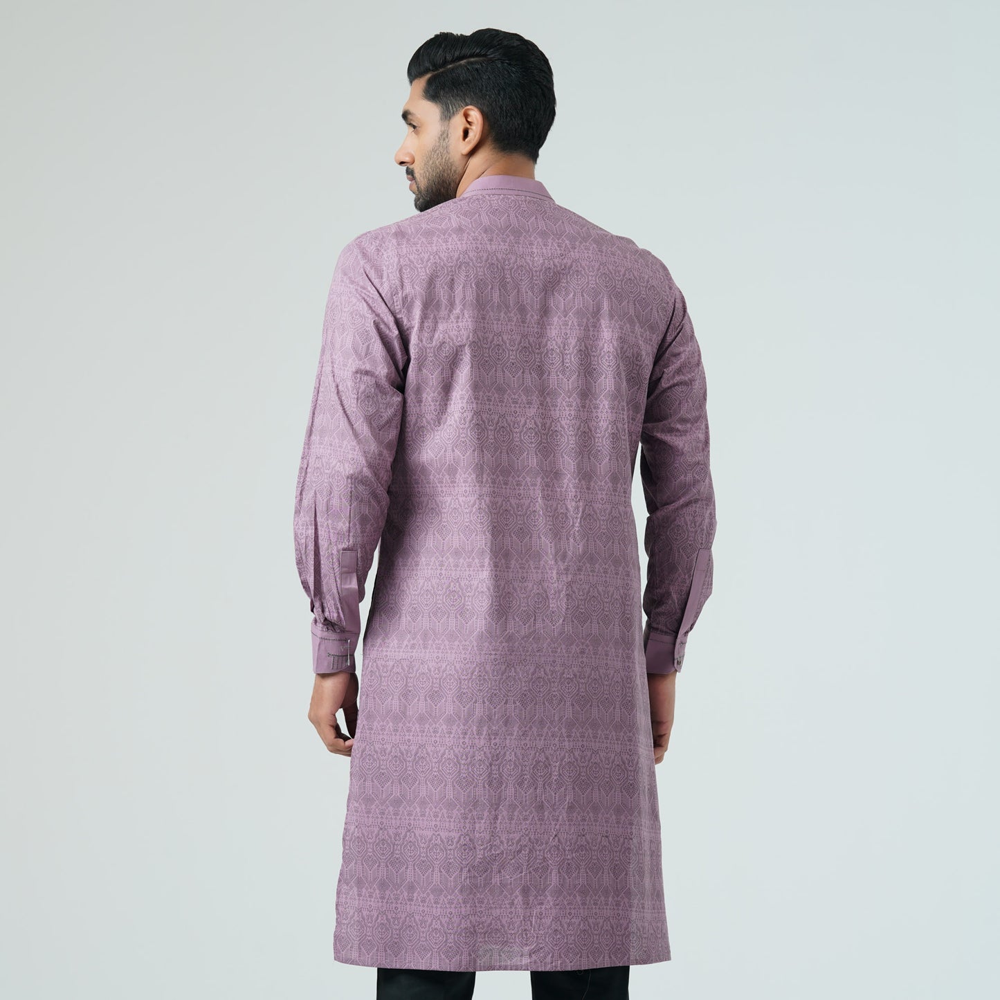Mens Basic Panjabi-MAUVE