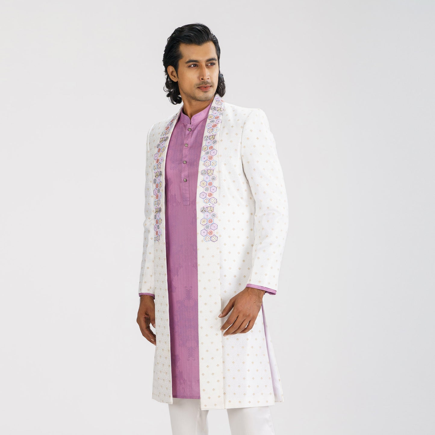 Men's White Sherwani
